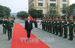 Chủ tịch nước Trần Đại Quang thăm lực lượng vũ trang Quân khu 1