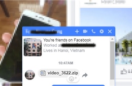 Virus đào tiền ảo dạng file zip lây lan chóng mặt qua Facebook Messenger 