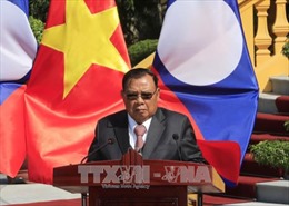Bài phát biểu của Tổng Bí thư, Chủ tịch nước Lào tại Lễ bế mạc Năm Đoàn kết Hữu nghị Việt - Lào