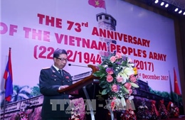 Kỷ niệm trọng thể 73 năm Ngày thành lập quân đội nhân dân Việt Nam tại Lào 