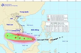 Siêu bão Tembin giật tới cấp 15, di chuyển nhanh vào bờ biển Nam Bộ  