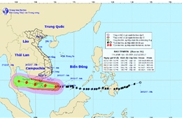 Bão số 16 đã quét qua Trường Sa, hướng vào Bà Rịa - Vũng Tàu đến Cà Mau