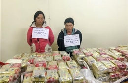Nhét 489 bánh heroin vào trong bao tải chè Thái Lan vận chuyển đi tiêu thụ