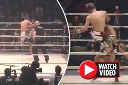 Võ sĩ MMA tung cú song phi đầu gối tuyệt đỉnh hạ đối thủ