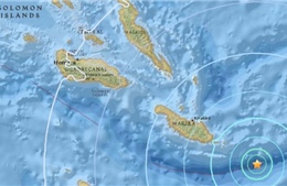 Động đất mạnh gần quần đảo Solomon