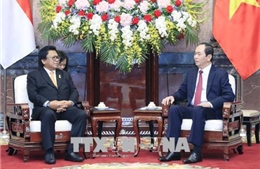 Chủ tịch nước Trần Đại Quang tiếp Chủ tịch Thượng viện Indonesia 