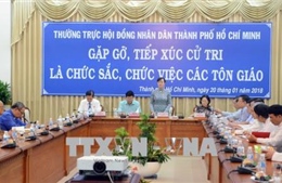HĐND TP Hồ Chí Minh tiếp xúc cử tri là chức sắc, chức việc các tôn giáo 
