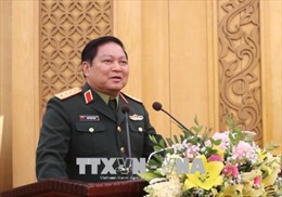 Đại tướng Ngô Xuân Lịch tiếp Quốc vụ khanh Bộ Nội vụ Campuchia