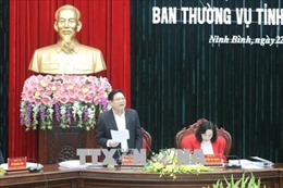 Đại tướng Ngô Xuân Lịch chỉ đạo kiểm điểm tự phê bình và phê bình của Ban Thường vụ Tỉnh ủy Ninh Bình 