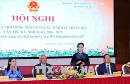 Chủ tịch Quốc hội Nguyễn Thị Kim Ngân dự Hội nghị thường trực Hội đồng nhân dân các tỉnh Bắc Trung bộ 