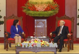 Tổng Bí thư Nguyễn Phú Trọng tiếp tân Đại sứ Cộng hòa Cuba 