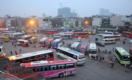 Lượng khách tại các bến xe Hà Nội tăng 20 - 30% so với ngày thường