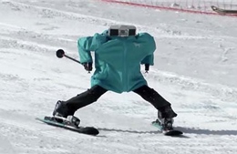 Olympic PyeongChang 2018: Độc đáo cuộc thi robot trượt tuyết đầu tiên trên thế giới 