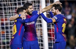 Philippe Coutinho, Lionel Messi, Luis Suarez cùng lập công, Barcelona ‘dội mưa bàn thắng’ lên Girona