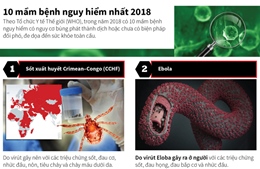 10 mầm bệnh nguy hiểm nhất 2018