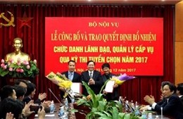 Bộ Nội vụ thi tuyển 4 chức danh lãnh đạo, quản lý 