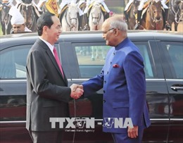 Chủ tịch nước Trần Đại Quang hội kiến Tổng thống Ấn Độ Ram Nath Kovind 
