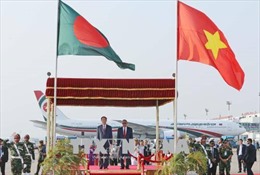  Chủ tịch nước Trần Đại Quang và Phu nhân bắt đầu chuyến thăm cấp Nhà nước tới Bangladesh 