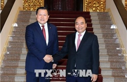 Thủ tướng Nguyễn Xuân Phúc tiếp Phó Chủ tịch Tập đoàn Lotte, Hàn Quốc