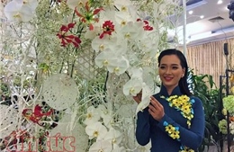 Triển lãm hoa quốc tế tôn vinh vẻ đẹp của hoa và áo dài Việt Nam