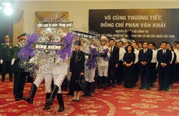 Các đoàn đại biểu quốc tế đến viếng nguyên Thủ tướng Phan Văn Khải