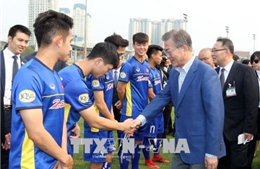 Tổng thống Hàn Quốc giao lưu với U23 Việt Nam và HLV Park Hang-seo 