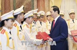 Chủ tịch nước Trần Đại Quang gặp mặt đoàn viên thanh niên Công an nhân dân