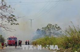 Cháy lớn tại &#39;khu dân cư lý tưởng&#39; ở thành phố Bạc Liêu