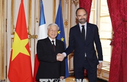 Tổng Bí thư Nguyễn Phú Trọng hội kiến Thủ tướng Pháp Édouard Philippe 