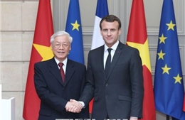 Điện cảm ơn của Tổng Bí thư Nguyễn Phú Trọng gửi Tổng thống Pháp Emmanuel Macron 
