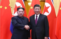 Chùm ảnh đầu tiên về cuộc hội đàm giữa hai nhà lãnh đạo Tập Cận Bình - Kim Jong Un