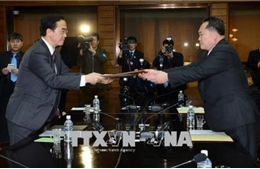 Tổng thống Hàn Quốc  và nhà lãnh đạo Triều Tiên sẽ gặp nhau tại  làng đình chiến Panmunjom