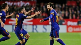 Xem clip Messi tỏa sáng phút 89 giúp Barca thoát thua trước Sevilla