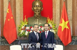 Chủ tịch nước Trần Đại Quang tiếp Bộ trưởng Ngoại giao Trung Quốc Vương Nghị