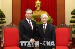Tổng Bí thư tiếp Ủy viên Quốc vụ, Bộ trưởng Ngoại giao Trung Quốc Vương Nghị 