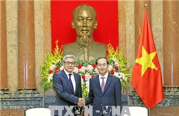 Chủ tịch nước Trần Đại Quang tiếp Thư ký Hội đồng An ninh quốc gia Mông Cổ 