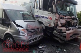 Tai nạn liên hoàn trên cao tốc TP Hồ Chí Minh - Long Thành - Dầu Giây nhiều người bị thương