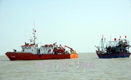 Cứu nạn thành công tàu cá cùng 7 thuyền viên bị nạn trên biển ở Nghệ An