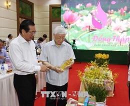 Tổng Bí thư Nguyễn Phú trọng thăm, làm việc tại tỉnh Đồng Tháp