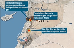 Nhìn lại toàn cảnh chiến dịch không kích Syria của Mỹ, Anh, Pháp