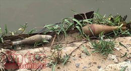 Phát hiện 2 quả đạn cối nằm ven bờ sông Sài Gòn