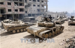 Lực lượng Syria nã pháo vào vị trí cuối cùng của IS ở thủ đô Damascus
