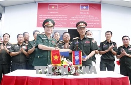 Việt Nam bàn giao Trung tâm mô phỏng huấn luyện chiến đấu cho Bộ Quốc phòng Lào