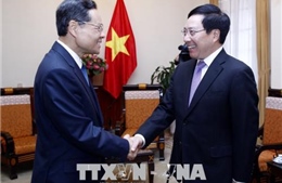 Phó Thủ tướng Phạm Bình Minh tiếp Chủ tịch Chính quyền Khu tự trị dân tộc Choang Quảng Tây