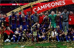 Đè bẹp Sevilla 5-0, Barcelona đăng quang Cúp nhà vua Tây Ban Nha