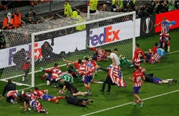Griezmann lập cú đúp đưa Atletico Madrid hoàn tất hat-trick vô địch Europa League