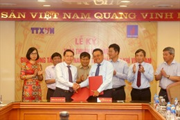 Thông tấn xã Việt Nam và Tập đoàn Dầu khí Việt Nam ký thỏa thuận hợp tác