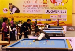 149 cơ thủ hàng đầu dự Giải Billiards 3 băng cúp thế giới TP Hồ Chí Minh 2018