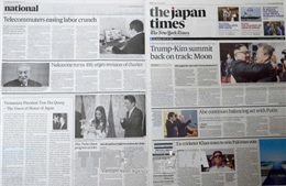 Báo chí Nhật Bản đưa tin về chuyến thăm của Chủ tịch nước Trần Đại Quang