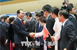  Chủ tịch nước Trần Đại Quang và Phu nhân bắt đầu chuyến thăm cấp Nhà nước tới Nhật Bản 